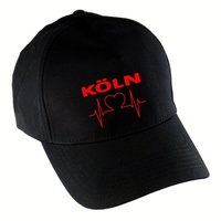 Multifanshop Baseballcap - Köln - Herzschlag - Druck rot