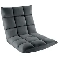 Tectake tectake® Relaxsessel Snooze, 2 in 1 Samt, 14-fach