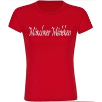 Multifanshop Kinder T-Shirt - München rot - Münchner Mädchen