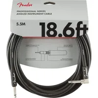Fender Professional Series Instrumentenkabel Gitarrenkabel Gitarrenzubehör Gerade/Winkel Schwarz 5,5m