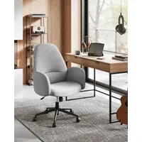 Songmics home Drehstuhl, Bürostuhl, Schreibtischstuhl, höhenverstellbar, modern, Rückenlehne, Armlehnen,