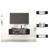VidaXL TV-Hängeschrank Schwarz 100x30x26,5 cm Holzwerkstoff