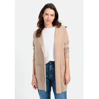 CAMEL ACTIVE Langer Cardigan mit Kapuze in Beige |