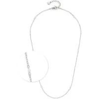 LEONARDO JEWELS BY LEONARDO Halskette Navina CIAO", weiß (edelstahlfarben,,