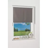 K-HOME Thermorollo Verdunklungsrollo ohne Bohren Grau B120 x H250