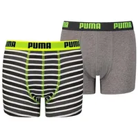Puma Basic Boxer Printed Stripes Boxershorts Jungen Kinder Unterhose,