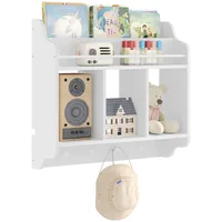 Woltu Kinderregal mit 1 Oberfach und 3 offenen Fächern