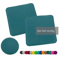 Heimtexland ® 2er Pack Sitzkissen Filz Stuhlkissen Bodenkissen Polster