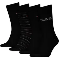 Tommy Hilfiger Socken (4 Paar), Ideal zum Verschenken, Logoprägung,
