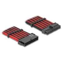 DeLock 80973 - ATX Stecker zu 24 Buchse Textilummantelung