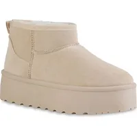 VAN HILL Damen Plateau Boots in Beige 38 -