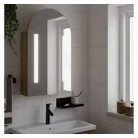 VidaXL Eichenoptik 42 cm braun mit LED-Beleuchtung