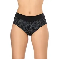 FELINA Taillenslip in Black Bloom Brief Schwarz 42