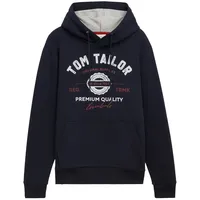 Tom Tailor 1043292 With Print Kapuzenpullover - Sky Captain