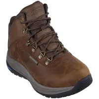 SKECHERS Herren Meroe Pikeman Stiefelette, Brown Leather/Synthetic, 43