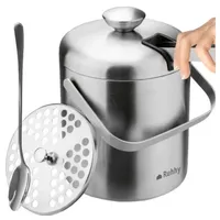 Ruhhy Redfink Eiswürfelbehälter Eiswürfelbehälter Weinkühler 1,3 Liter Eiseimer Eiskübel