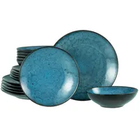 CreaTable CreaTable, Capri, 18-teiliges Geschirrset für 6 Personen, Teller