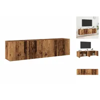 VidaXL TV-Wandschränke 2 Stk. Altholz-Optik 80x30x41 cm
