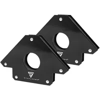 STAHLWERK 2er Set Magnet-Schweißwinkel 34 kg, 75 lbs mit