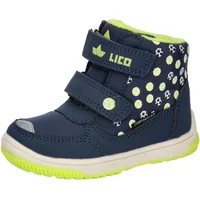 LICO Jungen Unisex Kinder Forli V Lauflernschuhe, Marine/Lemon, 25