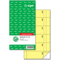 Sigel Bonbuch 360 Abrisse gelb, 10,5 x 20 cm,