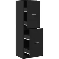 VidaXL Apothekerschrank Schwarz 40 x 41 x 144,5 cm