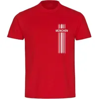 Multifanshop München T-Shirt 2024 rot Kinder Gr. 164
