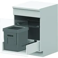 Peka metall Abfallsystem Oeko Universal Spider 40, Abfalleimer, Grau
