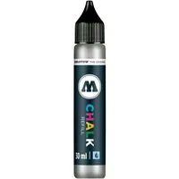 Molotow Molotow, Ersatzpatrone, Nachfülltinte für Kreidemarker 30ml metallic silber