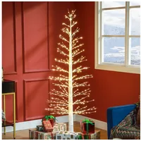 Homcom Lichterbaum Kunstbaum mit 810 LED, LED Weihnachtsbaum, Weihnachtsdeko
