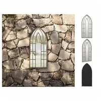 VidaXL Gartenspiegel Sand 70x30 cm Eisen