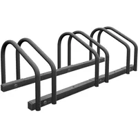 Relaxdays Fahrradständer, für 3 Fahrräder, Stahl Bodenparker, Reifenbreite 60mm,