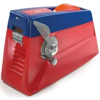 Tesa Klebebandabroller 6038, rot/blau, Tischabroller für Klebeband 30mm x