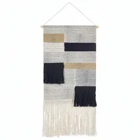 Beliani Wandbehang HANGU Baumwolle 114 cm Beige