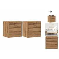 VidaXL Nachttische 2 Stk. Artisan-Eiche 40x30x40 cm Holzwerkstoff