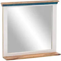 Woodkings Woodkings® Bad Spiegel 70x70cm Perth Holz weiß und