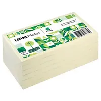 Upm notes Haftnotizen doppelte Haftung gelb, 6 Blöcke
