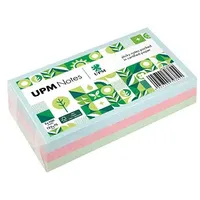 Upm notes Pastellmix Haftnotizen doppelte Haftung farbsortiert, 3 Blöcke