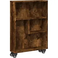 VidaXL Aufbewahrungswagen Schmal Räuchereiche 48x13x68cm Holzwerkstoff