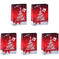 Sigel Geschenktüten Sparkling Tree rot/weiß 17,0 x 23,0 cm