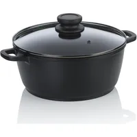 Kela Fleischtopf Atura Aluguss schwarz 10,5cm 24,0cmØ 3,2l