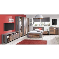 Forte Jugendzimmer CLIF Komplettset 7-tlg. Optik: Old Wood Vintage