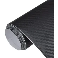 VidaXL Autofolie 3D Schwarz 100x150 cm