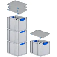 Proregal Eurobox NextGen Color mit Auflagedeckel & Schiebeschnappverschlüsse HxBxT