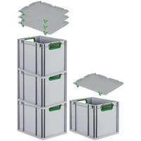 Proregal Eurobox NextGen Color mit Auflagedeckel & Schiebeschnappverschlüsse HxBxT