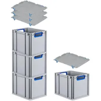 Proregal Eurobox NextGen Color mit Auflagedeckel & Schiebeschnappverschlüsse HxBxT