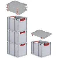 Proregal Eurobox NextGen Color mit Auflagedeckel & Schiebeschnappverschlüsse HxBxT