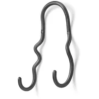 Ferm Living Haken Curvature doppelt, black brass