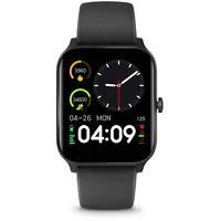 Nedis SmartLife Uhr BT 41 mm Kunststoffgehäuse schwarz Sportarmband