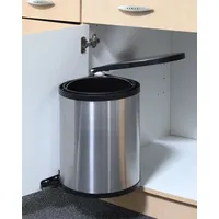 Spetebo Edelstahl Einbau Mülleimer - 12 L - Abfalleimer